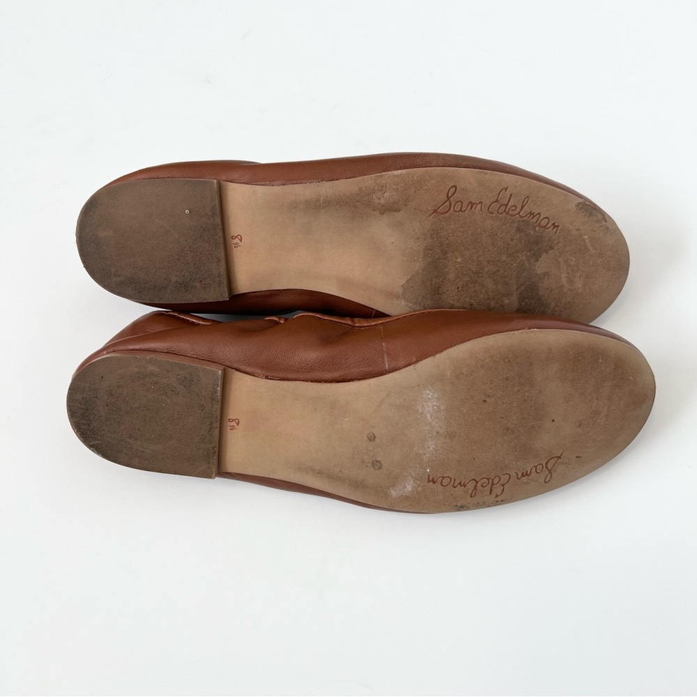 Sam Edelman Women’s Felicia leather flats in brown Neutral ballet flat Size 8.5 - Picture 8 of 8